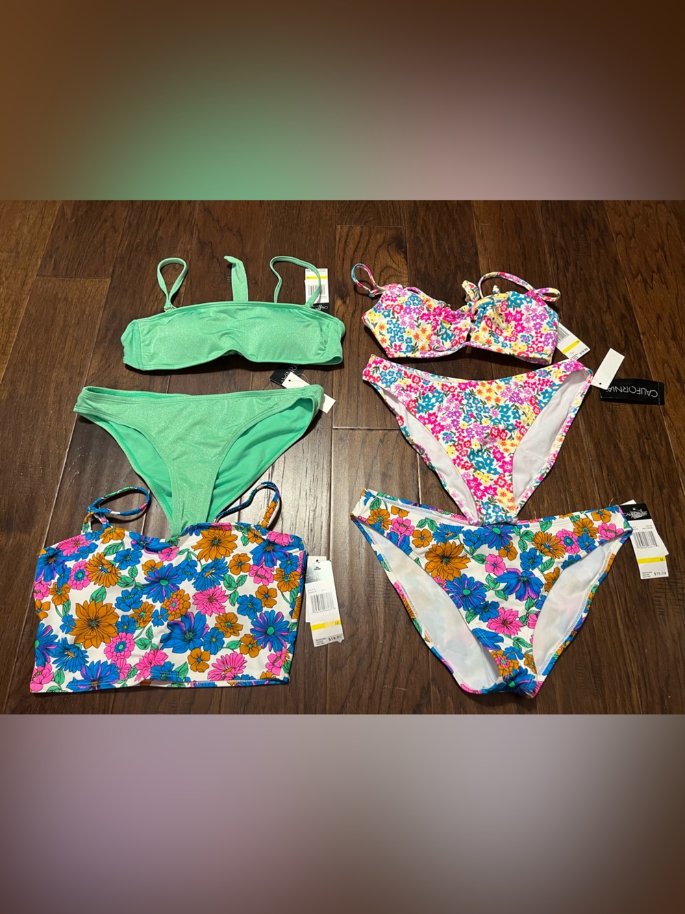 Lot of 6 Pieces California Waves Mix & Match Size Medium Total MSRP $120 P3